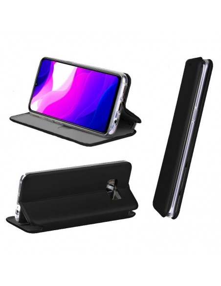 Funda libro soporte Xiaomi Mi 10 Lite Elegance negra