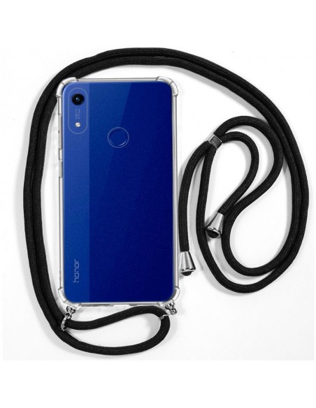 Carcasa TPU transparente Huawei Y6 (2019) / Y6s / Honor 8A cordón negro