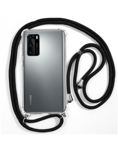 Carcasa TPU Huawei P40 cordón negro