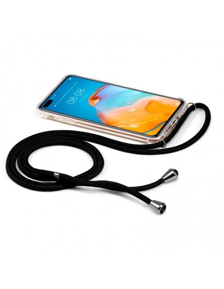 Carcasa TPU Huawei P40 cordón negro
