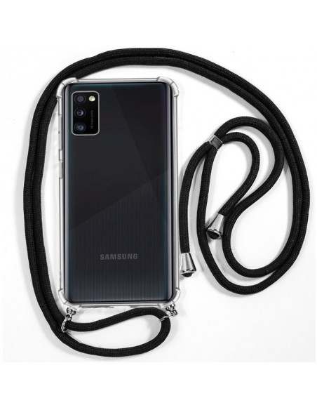 Carcasa TPU Samsung A415 Galaxy A41 cordón negro