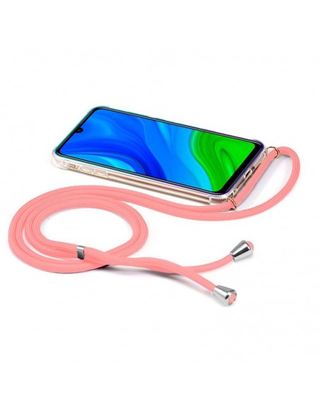 Carcasa reforzada TPU Huawei P Smart 2020 cordón rosa