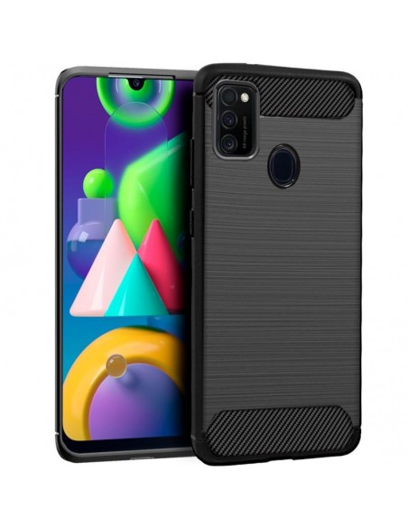 Carcasa TPU Samsung M215 Galaxy M21 carbón negra