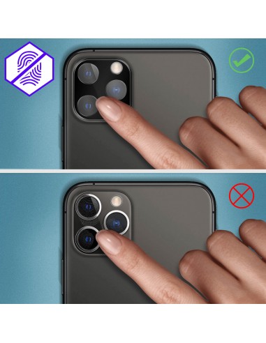 Protector aluminio cámara trasera iPhone 11 Pro negro