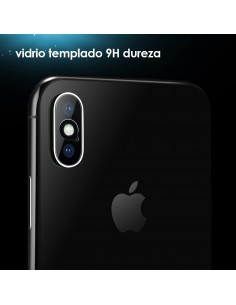 Protector cámara trasera vidrio templado iPhone XS Max transparente 2