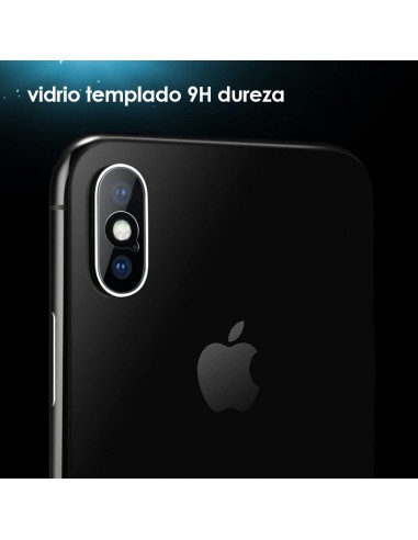 Protector cámara trasera vidrio templado iPhone XS Max transparente