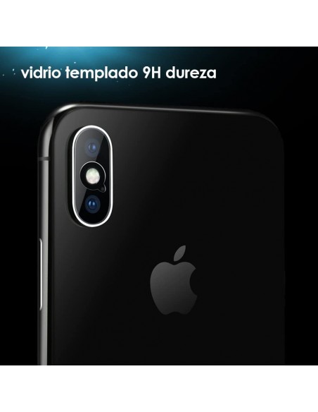 Protector cámara trasera vidrio templado iPhone XS Max transparente