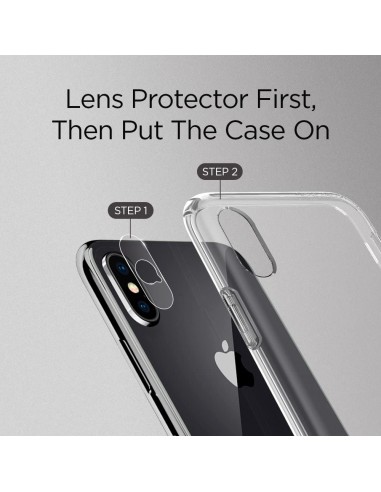 Protector cámara trasera vidrio templado iPhone XS Max transparente