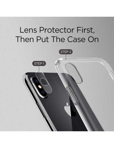 Protector cámara trasera vidrio templado iPhone XS Max transparente