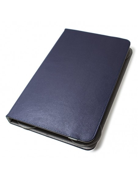 Funda polipiel soporte giratorio universal tablets 9,7 - 10 pulgadas azul (Panorámica)