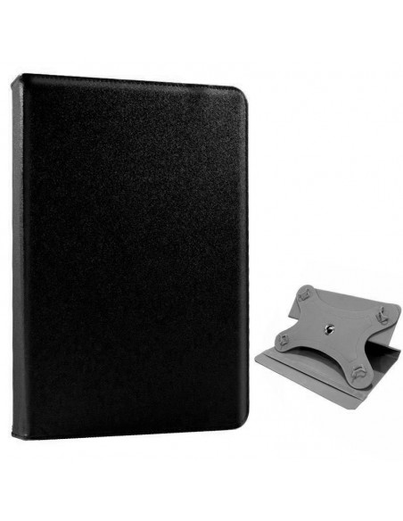 Funda polipiel soporte giratorio universal tablets 10'' pulgadas negra