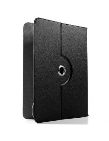 Funda polipiel soporte giratorio universal tablets 10'' pulgadas negra