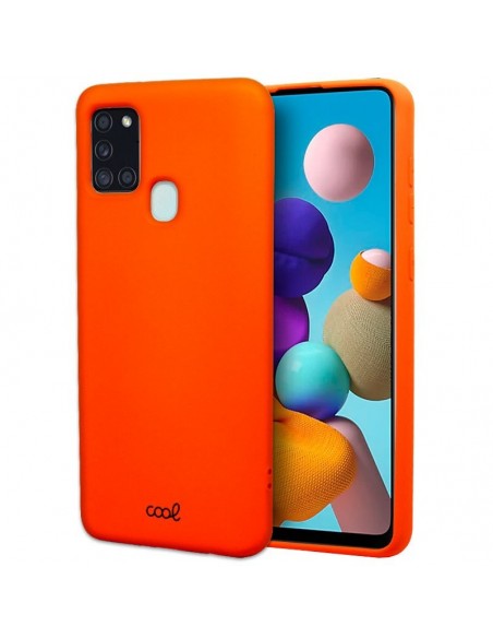 Carcasa TPU cama tela Samsung A217 Galaxy A21s roja salmón