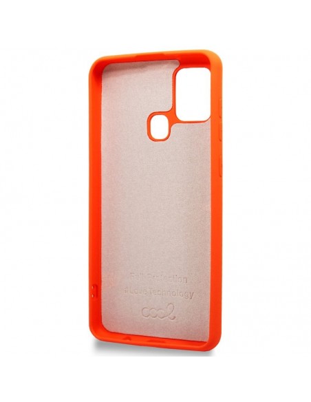 Carcasa TPU cama tela Samsung A217 Galaxy A21s roja salmón