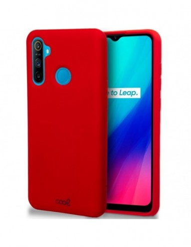 Carcasa TPU cama tela Realme C3 roja