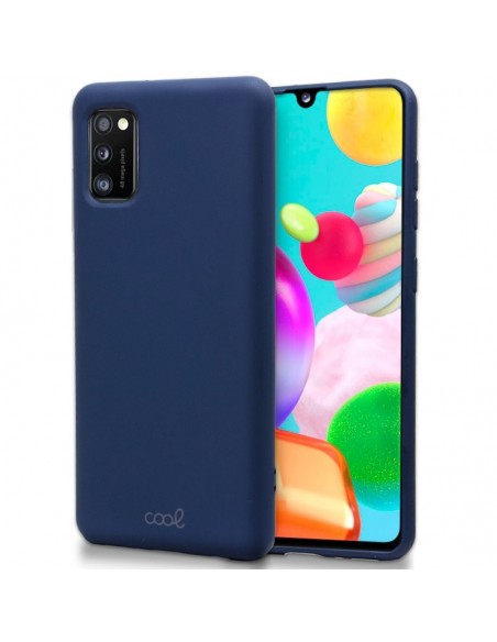 Carcasa TPU cama tela Samsung A415 Galaxy A41 azul marino