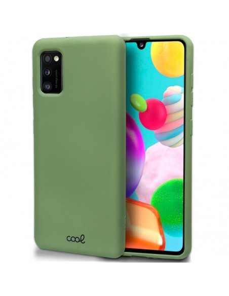 Carcasa TPU cama tela Samsung A415 Galaxy A41 verde pistacho