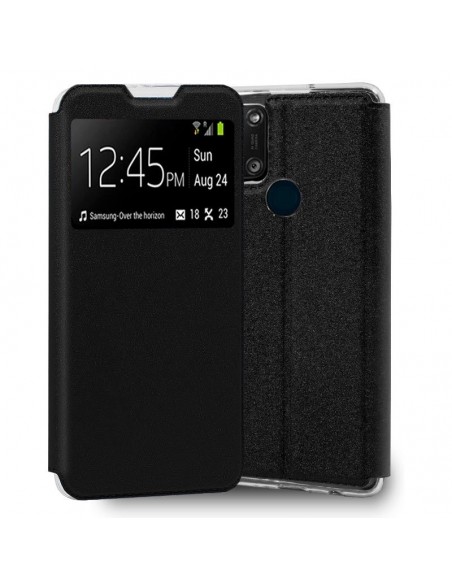Funda libro soporte TPU Alcatel 3X 4CAM negra