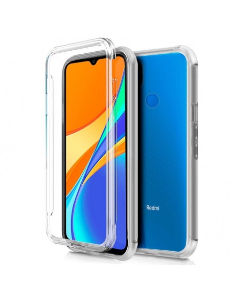 Funda gel TPU 3D Xiaomi Redmi 9C transparente (Frontal + trasera)