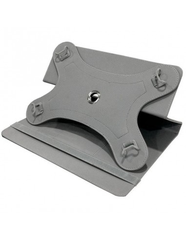 Funda polipiel soporte giratorio universal tablets 10'' pulgadas azul