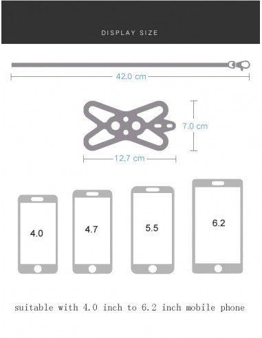 Funda silicona universal + cordón adaptable 5" - 6,5" pulgadas azul claro
