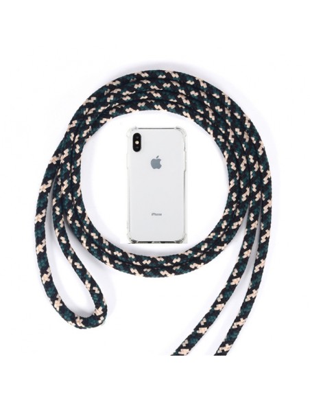 Funda silicona universal + cordón adaptable 5" - 6,5" pulgadas verde militar