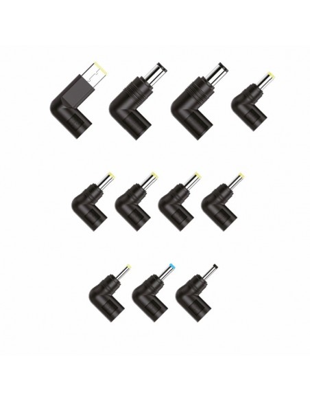 Cargador de red universal PC's portátiles 65w automático COOL + 11 conectores (USB Q.C. 3.0)