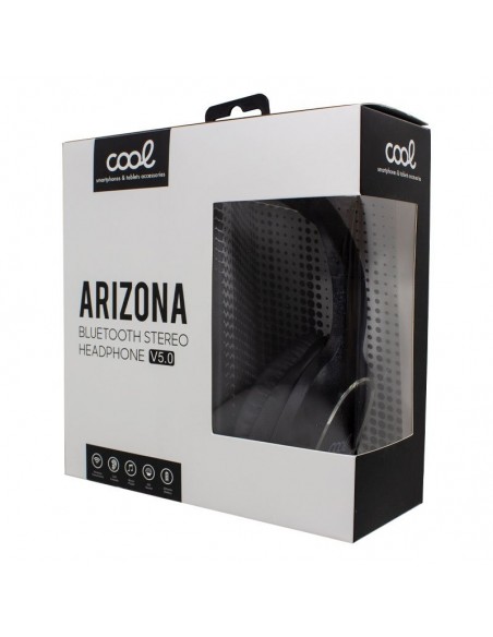 Auriculares cascos Bluetooth estéreo COOL Arizona negros