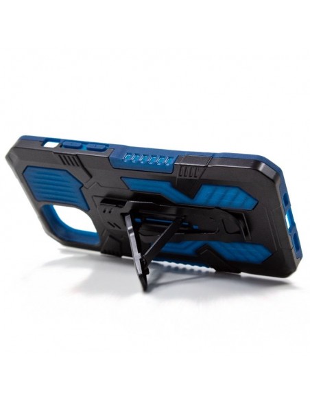 Carcasa reforzada + enganche clip iPhone 12 / 12 Pro azul marino