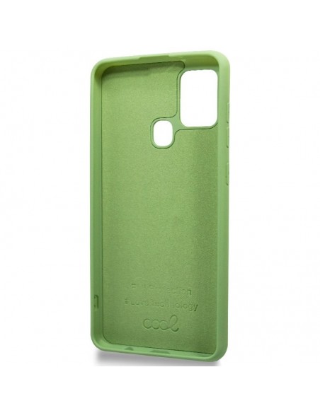Carcasa TPU cama tela Samsung M215 Galaxy M21 / Galaxy M31 verde pistacho