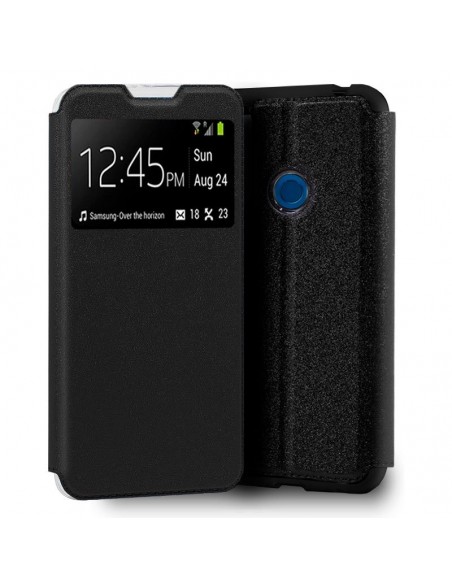 Funda libro soporte TPU Wiko View 5 / View 5 Plus negra