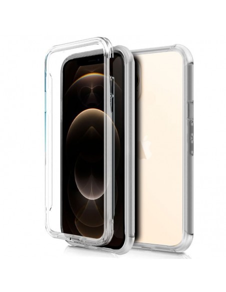 Funda gel TPU 3D iPhone 12 Pro Max transparente (Frontal + trasera)