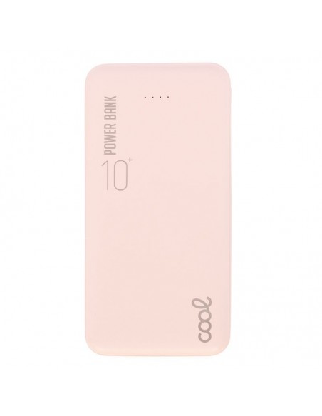 Bateria externa universal Power Bank 10.000 mAh (Doble toma USB / 2,1 A) COOL polipiel rosa