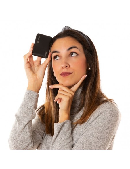 Batería externa microUSB Power Bank 5000 mAh COOL polipiel negra