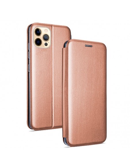 Funda libro soporte iPhone 12 Pro Max Elegance oro rosa