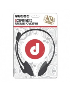 Auriculares estéreo con micrófono para PC / Portátil DConference X negros 2