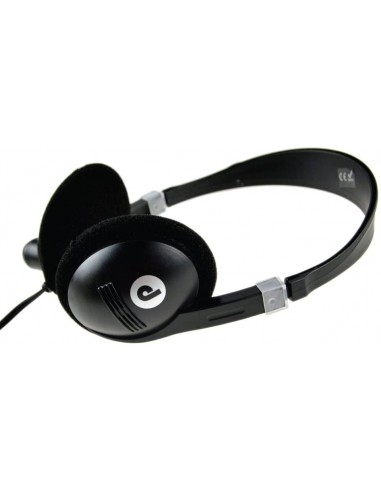 Auriculares estéreo con micrófono para PC / Portátil DConference Y negros