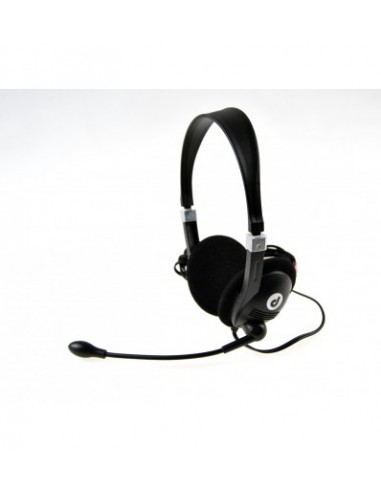 Auriculares estéreo con micrófono para PC / Portátil DConference Y negros