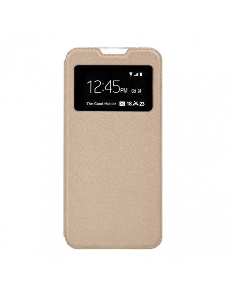 Funda libro soporte TPU iPhone X / XS dorada