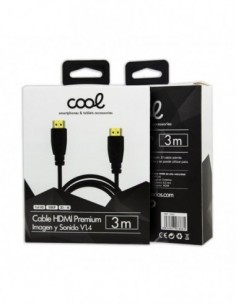 Cable HDMI a HDMI audio-video universal (3 m) Ultra 4K Cool 2