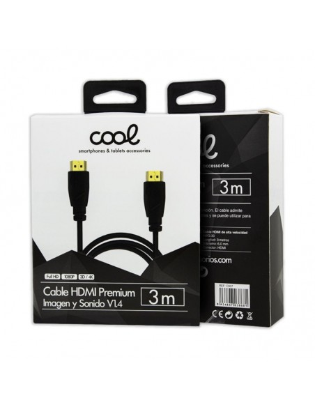 Cable HDMI a HDMI audio-video universal (3 m) Ultra 4K Cool