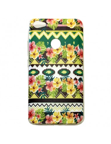Funda TPU Xiaomi Redmi Note 5A diseño verde cenefas flores