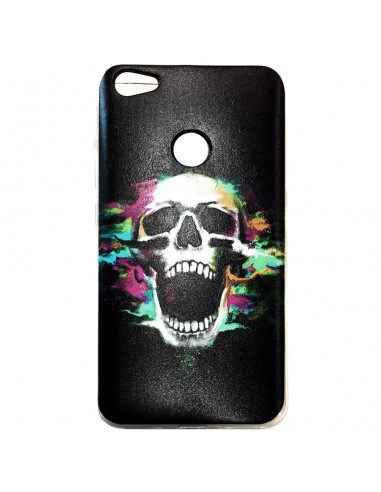 Funda TPU Xiaomi Redmi Note 5A diseño negra calavera