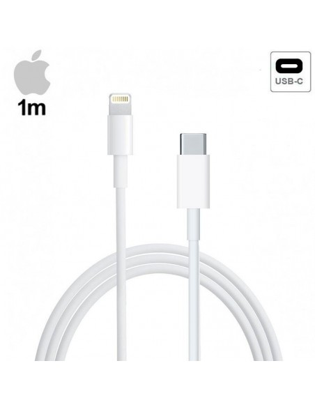 Cable original Apple USB tipo C a lightning iPhone 11/12, iPad 2019 / 2020, iPad Pro 2020 1 metro (Blíster)
