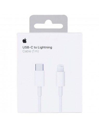 Cable original Apple USB tipo C a lightning iPhone 11/12, iPad 2019 / 2020, iPad Pro 2020 1 metro (Blíster)