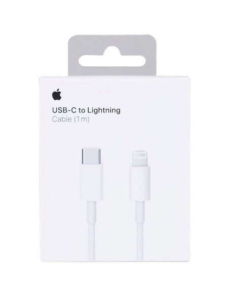 Cable original Apple USB tipo C a lightning iPhone 11/12, iPad 2019 / 2020, iPad Pro 2020 1 metro (Blíster)