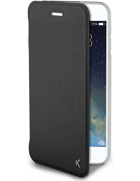 Funda libro carcasa transparente iPhone 7 / 8 / SE (2020) negra