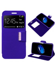 Funda libro soporte TPU iPhone 7 / 8 / SE (2020) morada