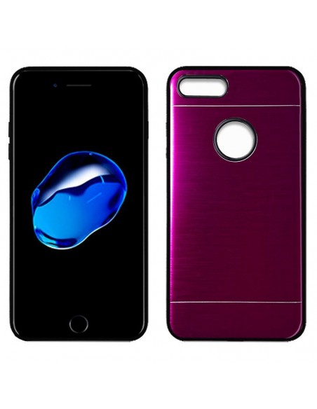 Carcasa aluminio cama TPU iPhone 7 / 8 / SE (2020) rosa