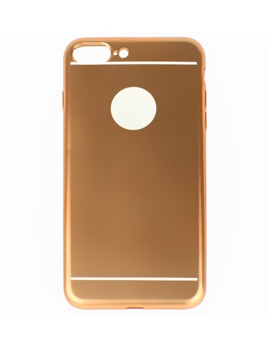 Carcasa TPU iPhone 7 Plus / 8 Plus metalizada dorada